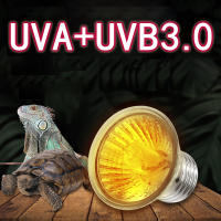 25/50/75W UVA + UVB 3,0 lámpara para reptiles bombilla tortuga tomando el sol bombillas de luz UV lámpara de calefacción anfibios lagartos controlador de temperatura 1 ud. - details 0