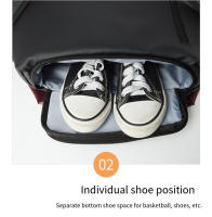 Mochila Deportiva Impermeable Multifuncional para Tenis y Bádminton Almacenamiento de Zapatos Independiente Cierre de Cremallera - details 18