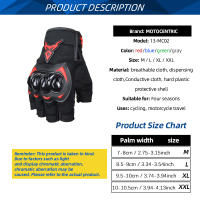 Guantes de Ciclismo Transpirables MOTOCENTRIC Diseño de Medio Dedo para Hombres y Mujeres - details 15