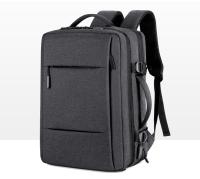 Mochila de viaje clásica para hombre, morral de negocios expandible con USB, bolsa de gran capacidad para ordenador portátil, impermeable, a la moda - details 15
