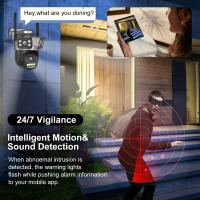 Cámara de Seguridad IP Triple Pantalla Visión Nocturna Impermeable Seguimiento de Movimiento - details 4
