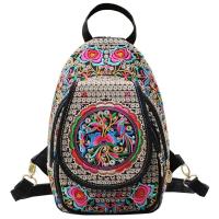 Mini mochila bordada para mujer, mochila con correa desmontable, bolso de pecho multifunción con una sola Correa - details 11