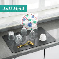Estera grande superabsorbente para cocina, tapete de drenaje para platos de café, estera de secado, almohadilla de drenaje para baño de secado rápido, mantel individual para grifo de cocina - details 5