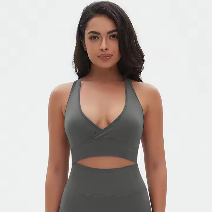 Hamidou Bra de Yoga sin Costuras Nylon Exterior Adecuado para Yoga y Estiramiento Hecho en China - 1