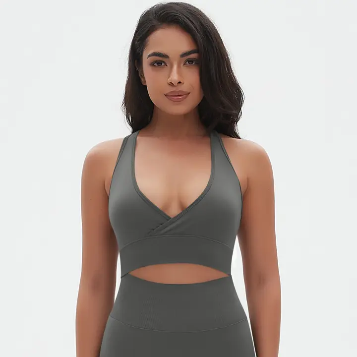 Hamidou Bra de Yoga sin Costuras Nylon Exterior Adecuado para Yoga y Estiramiento Hecho en China - 1