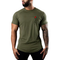 Camiseta Deportiva de Manga Corta y Cuello Redondo Algodón Transpirable para Hombres - details 8