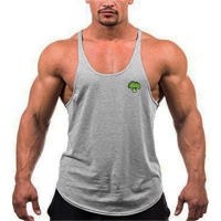 Summer Men's Fitness Pure Cotton Sweat-absorbing Marathon Running Sports Fashion Breahable Sleeveless Vest - details 17