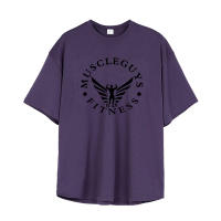 New Men Loose Oversized Gym Fitness T Shirt Fashion Trend Print T-shirt Summer Breathable Quick Dry Short Sleeve Casual Shirts - details 14