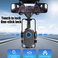 Soporte de teléfono para espejo retrovisor de coche, soporte de montaje para teléfono móvil de coche, giratorio, ajustable - details 1