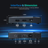 X96 M200 Android 14 Amlogic S905X5M Dispositivo de TV inteligente 4GB 64GB 1000M AV1 BT 2,4G y 5G Dual Wifi 4G 32G Set Top Box reproductor multimedia - details 11