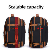 Mochila deportiva expandible para gimnasio, bolsa para ordenador portátil de viaje de negocios de gran capacidad con carga USB, mochila para exteriores con múltiples bolsillos - details 6