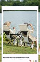 Sillas ultraligeras plegables portátiles para acampar, sillas de pesca en la playa con respaldos, muebles de exterior - details 16