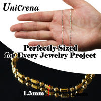 Cadena de Bolas Dorada UniCrena Material de Cobre Plateado Ideal para Collar Pulsera Llavero Tobillera Artesanal Hipoalergénico - details 1