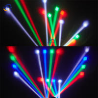 Venta caliente de haz móvil de cuatro cabezales RGBW + láser rojo y verde + estroboscópico tres en uno DJ discoteca bar fiesta Navidad efecto de escenario - details 8