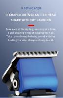 Cortapelos Kemei a prueba de agua para hombres, cortador de pelo profesional lavable, peluquero, inalámbrico, recortador de barba para hombres, Máquina para cortar cabello - details 2