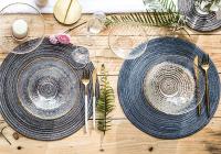 Mantel de Mesa de Ramie Tejido Antideslizante Posavasos de Comedor con Estilo de Mesa Redonda - details 0
