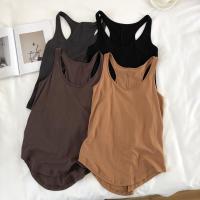 Top de Tanque Irregular para Mujer Verano Cuello Redondo, Sin Mangas, Camisola Básica Suelta - details 2