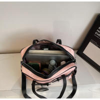 Bolsa de gimnasio para Fitness, bolso de hombro tipo bandolera portátil multifuncional para viajes al aire libre de gran capacidad, viaje de corta distancia - details 9