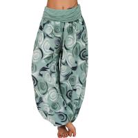 Pantalones sueltos para mujer Pantalones de pierna ancha con cintura Pantalones harén sueltos - details 9
