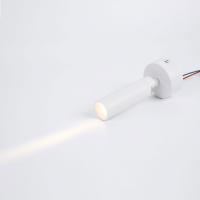 Focos de techo de haz estrecho Industrial, luz de punto de Pin de montaje en superficie de 3W y 5W, 8 °, 15 °, 24 °, para museo de joyas, luz de imagen Gallary - details 4