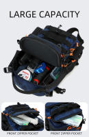 Mochila para señuelos de pesca con soporte para caña, bolsa para aparejo de acampada, caza al aire libre, senderismo, accesorios para cajas de peces, mochila táctica - details 11