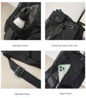 Mochila de Natación de Malla Unisex Paquete de Gimnasio Secado y Humedad para Playa - details 2