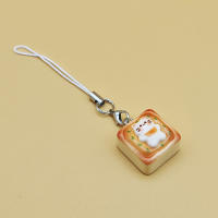 Llaveros de Pan de Gato Estilo Japonés Set de 3 Encanto de Teléfono Kawaii para Bolsos - details 1