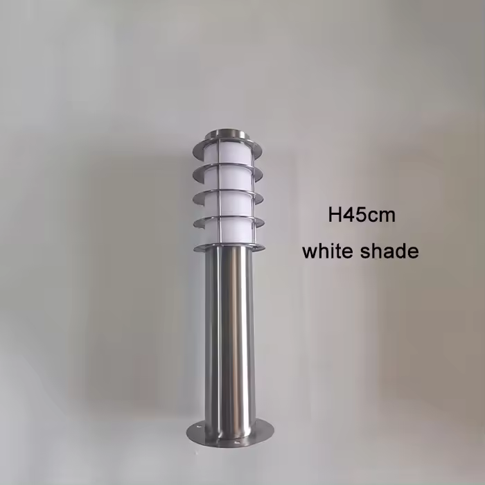 Luces de jardín E27 para exteriores, lámpara acrílica moderna de acero inoxidable para sombra de césped, luz LED de paisaje para AC85-265V de patio de jardín - 1