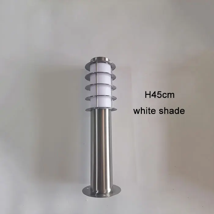 Luces de jardín E27 para exteriores, lámpara acrílica moderna de acero inoxidable para sombra de césped, luz LED de paisaje para AC85-265V de patio de jardín - 1