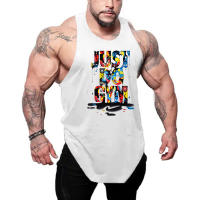 2023 New Style Jogger Gym Singlet Training Bodybuilding Tank Tops Summer Sleeveless Breathable Cotton T-Shirt Men Casual Vests - details 8