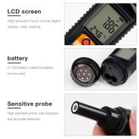 Medidor de PH Digital LCD para alimentos, probador de acidez de masa de suelo portátil, precisión de 0,00-14,00, pluma de prueba de PH del suelo para fruta, queso, carne y piel - details 12