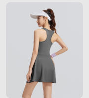 1 vestido deportivo para mujer, vestido antideslizante para exteriores, vestido de tenis con cremallera, vestido de bádminton para correr y fitness - details 15