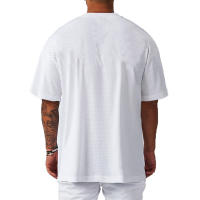 Gym Sport T-shirt Summer 0-Neck Short Sleeve Quick Dry T Shirt Men Casual Loose Shirt Gym Bodybuilding Workout Fitness Clothing - details 9