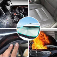 Parasol interior automotriz para coche, cubierta de parabrisas, protección UV, parasol para ventana delantera, paraguas plegable - details 2