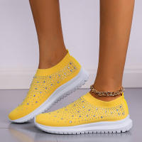 Crystal Breathable Mesh Sneaker Shoes for Women Comfortable Soft Bottom Flats Plus Size 43 Non Slip Casual Shoes Woman - details 10