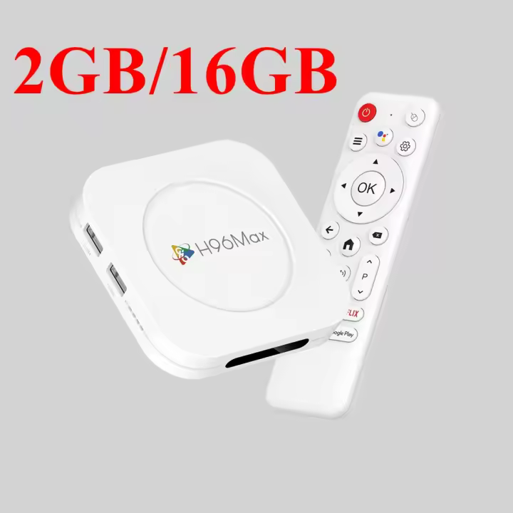 Android 14 TV BOX H96 Max M1 Plus RK3528 Quad Core 4GB 128GB Reproductor de Medios con Mando de Voz - 1