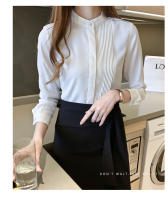 Camisa de mujer Top con botones de gasa Camisa blanca femenina - details 6