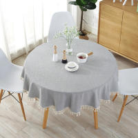 Mantel de Lineno para Mesa Redonda Ideal para Café, Té, Recepción, Fiesta - details 18