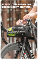 WEST BIKING-bolsa frontal para bicicleta, bolso reflectante de colores para manillar de ciclismo, bolso de hombro multifuncional portátil, accesorios para bicicleta - details 7