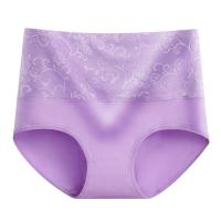 Conjunto de 3 piezas de ropa interior de mujer de jacquard, cintura alta y control abdominal de algodón grande para mujer - details 7