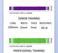 Bandas de resistencia premium Entrenamiento de fuerza mejorado para desarrollar músculos Solución versátil de gimnasio en casa para fitness Yoga Pilates - details 14