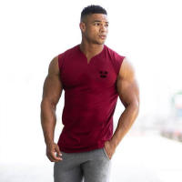 Summer Casual Fashion Print Vests Sleeveless Breathable Tank Tops Joggers Gym Fitness T-Shirt Male Basketball Training Singlets - details 15