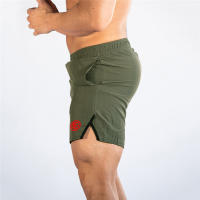 Men Summer Training Shorts Fitness Bodybuilding Breathable Elastic Waist Gyms Sweatpants - details 12
