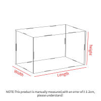 Vitrina transparente de acrílico, caja de almacenamiento para figuras, juguetes coleccionables, escaparate de protección, caja de encimera duradera - details 0