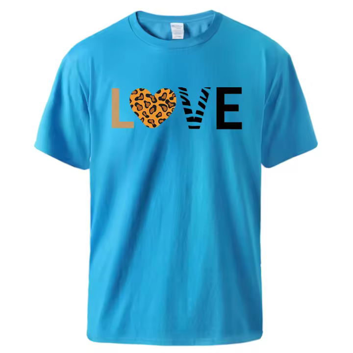 Camiseta de manga corta con estampado de leopardo y cebra para hombre, camiseta transpirable suave, Top de moda informal, camiseta Harajuku de algodón - 1