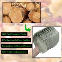 Servilletas de cóctel de papel verde desechables, 100 Uds., 3 capas, bebidas en relieve, boda, suave, para fiesta de cumpleaños, despedida de soltera - details 2