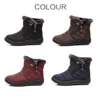 Botas de nieve impermeables para Mujer, botines ligeros informales, cálidos, color negro, Invierno - details 15