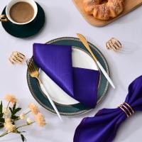 Servilleta de satén de 30cm x 30cm, decoración de mesa para servir, toalla de cena para fiesta de boda, hogar, Hotel, decoración navideña, servilletas de mesa, color verde, 6 uds. - details 19