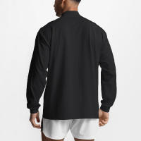 Oversized Long Sleeve T shirts Mens Autumn Cotton Dropped Shoulder Mock Neck T-shirt Men Loose Hip-Hop Sports Fitness Tee Shirt - details 4