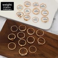 Juego de Anillos Geométricos Bohemios 30 Piezas de Oro y Plata para Uñas - details 25